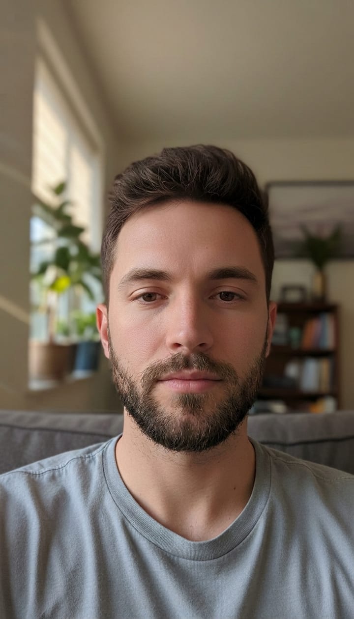 Full beard — after
